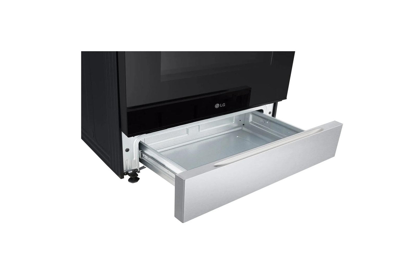 5.8 cu.ft. Smart Gas Single Oven Slide-in Range, Air Fry, Fan Convection, EasyClean®, Self Clean, ThinQ®, Printproof® Stainless Steel - New Handle