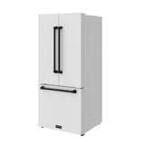 30 Inch French Door Counter Depth Refrigerator With Ice Maker - White/black  Gordon Ramsay Series