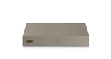36"W. 12"H. Wall Hood + Ventilator (Finish: Nantucket, Trim: Brushed Brass)