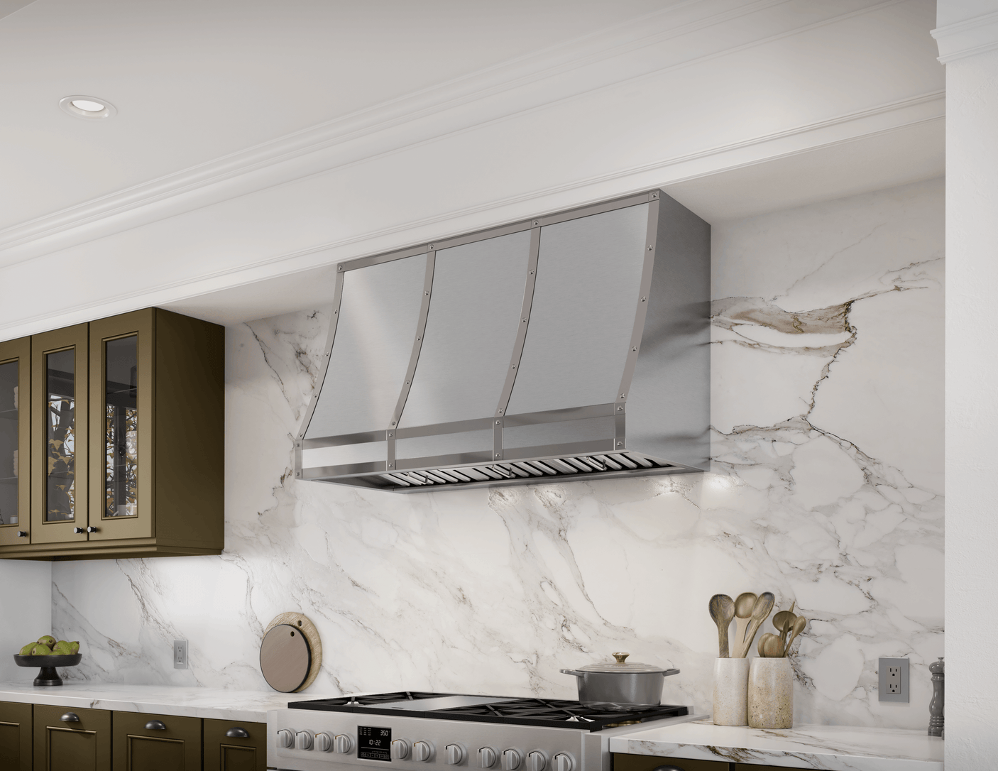 Forte Wall Custom Hood, 48in, SS, BODY ONLY