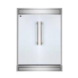 Forno Maderno 2-28-Inch Wide Convertible Refrigerator/Freezer in White, Decorative Trim, 27.2 cu.ft, 84-Inch High, ENERGY STAR Certified