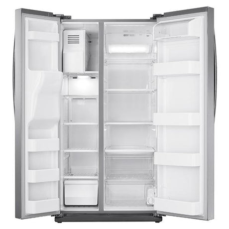 36" Wide, 24.5 cu. ft. Capacity Side-By-Side Refrigerator with LED Lighting (Stainless Steel)