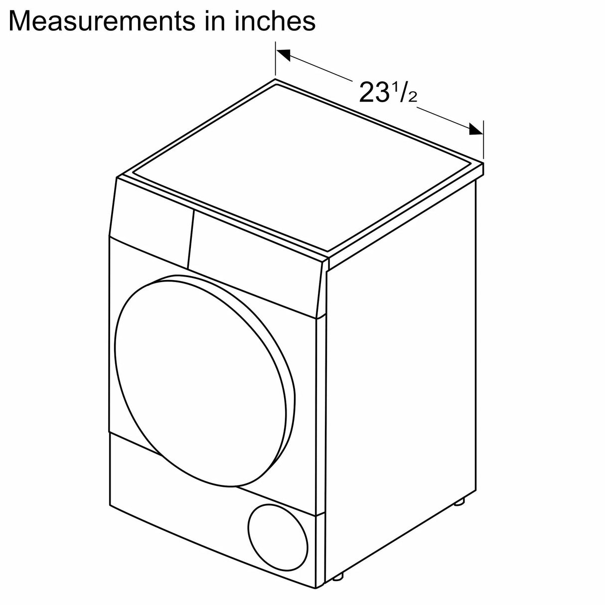 500 Series Compact Washer , White