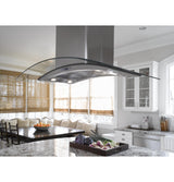 Monogram 36" Glass Canopy Island Hood