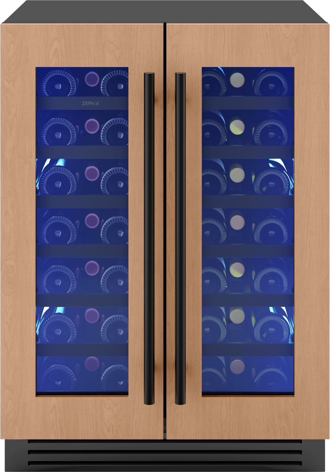 Presrv Wine Cooler, 24in UC, Panel Ready, French Door