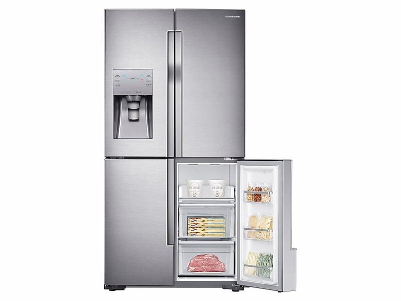 23 cu. ft. Counter Depth 4-Door Flex™ Refrigerator with FlexZone™ in Stainless Steel