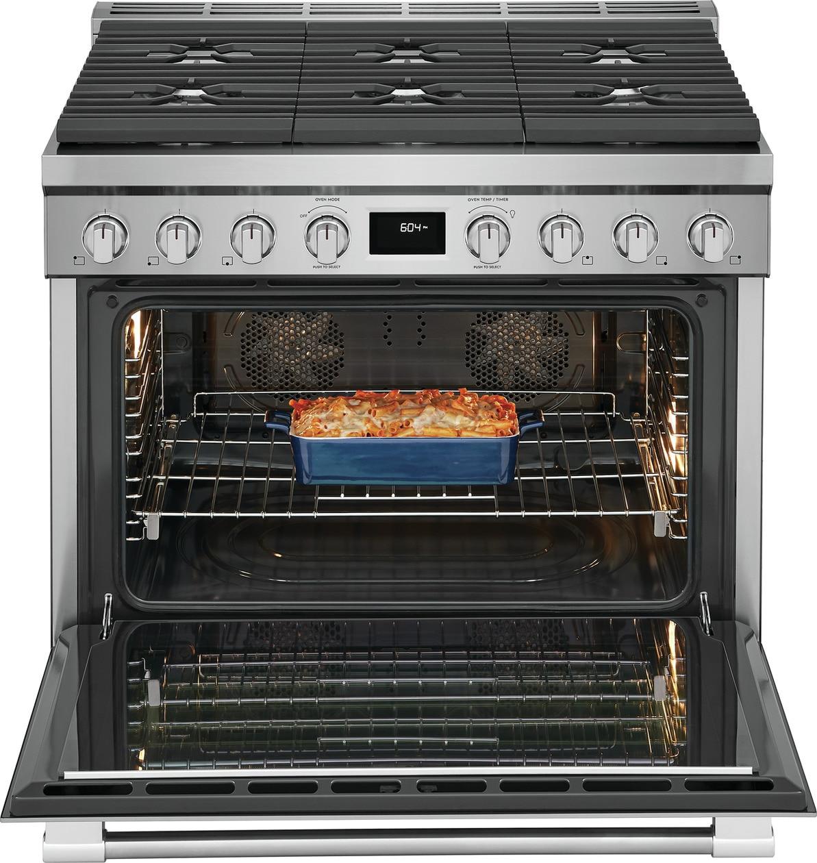36" Dual-Fuel Freestanding Range