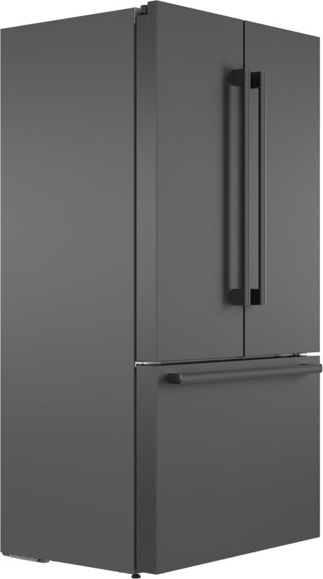 800 Series French Door Bottom Mount Refrigerator 36" Black Stainless Steel