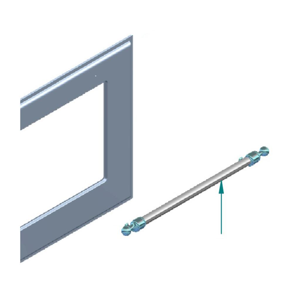 ILVE Parts EA4270009000018 Majestic Burnished Handle for UOV 60 and UOV 76 Ovens (A/116/26/18)