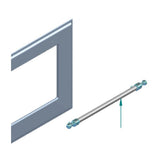 ILVE Parts EA4270009000018 Majestic Burnished Handle for UOV 60 and UOV 76 Ovens (A/116/26/18)