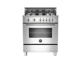 30 4-Burner, Gas Oven Stainless