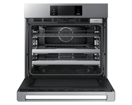 30" Steam-Assisted Single Wall Oven, Silver Stainless Steel
