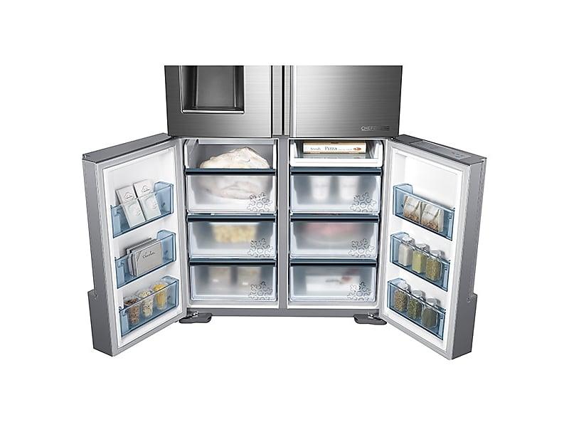 34 cu. ft. 4-Door Flex™ Chef Collection Refrigerator with Sparkling Water Dispenser in Stainless Steel