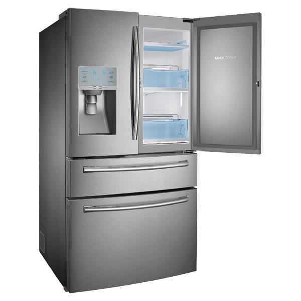 36" Wide, 30 cu. ft. Capacity 4-Door French Door Food ShowCase Refrigerator (Stainless Steel)