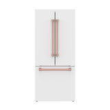 30 Inch French Door Counter Depth Refrigerator With Ice Maker - White/rose Gold  Gordon Ramsay Series