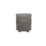 Matching square LP tank enclosure GFRC Gray
