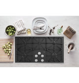 GE® 36" Built-In Gas on Glass Cooktop with 5 Burners and Dishwasher Safe Grates