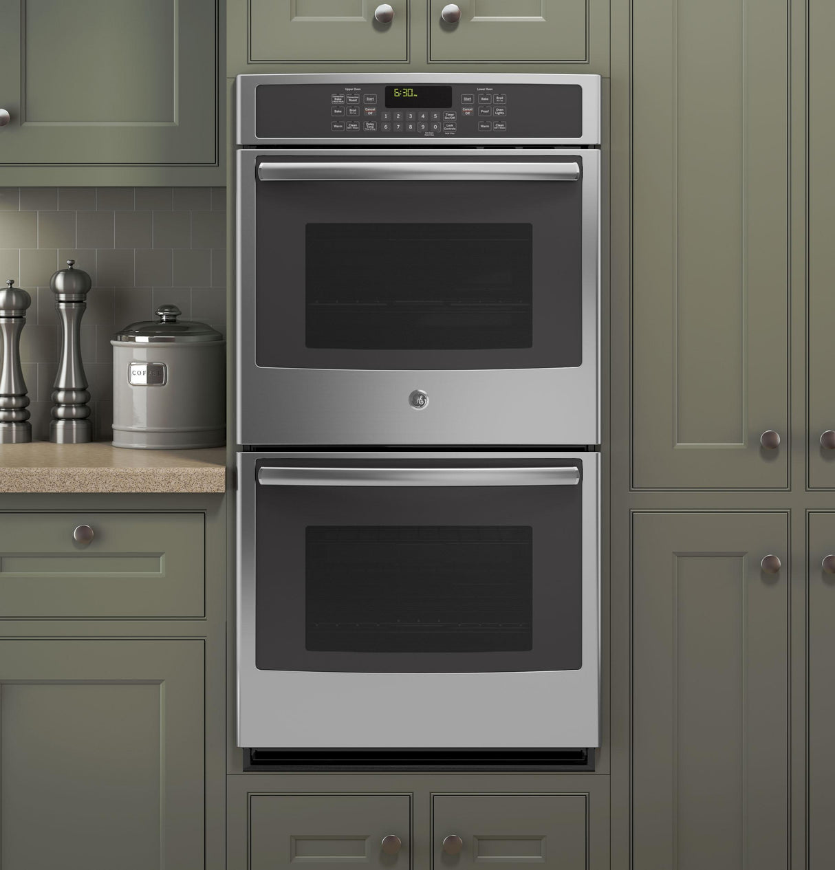 GE® 27" Built-In Double Convection Wall Oven