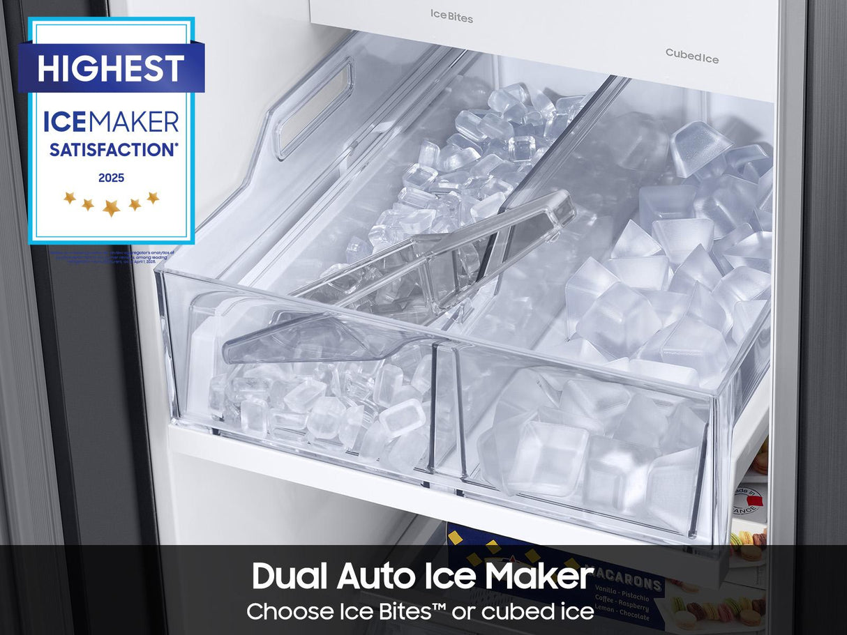 Bespoke Side-by-Side 28 cu. ft. Refrigerator with Beverage Center™ in Stainless Steel