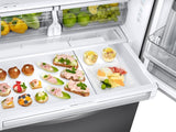 23 cu. ft. Counter Depth 3-Door French Door Food Showcase Refrigerator in Stainless Steel