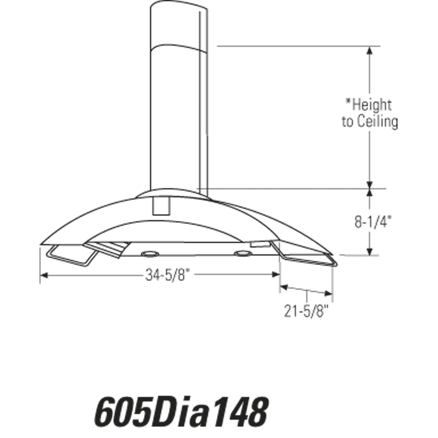 Monogram 36" Wall-Mounted Hood