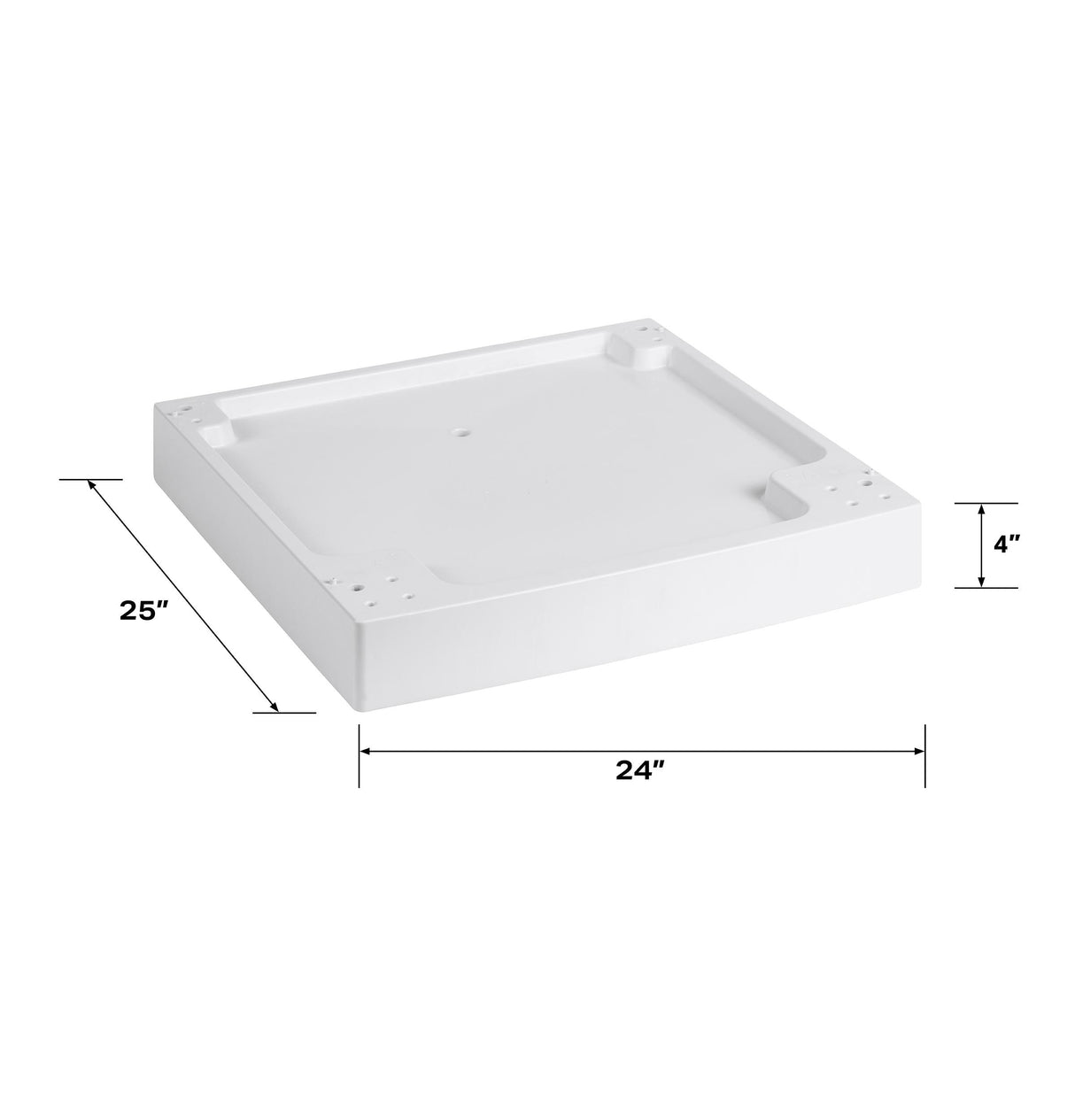 4" ADA riser and drip pan 24" wide frontload washers and dryers