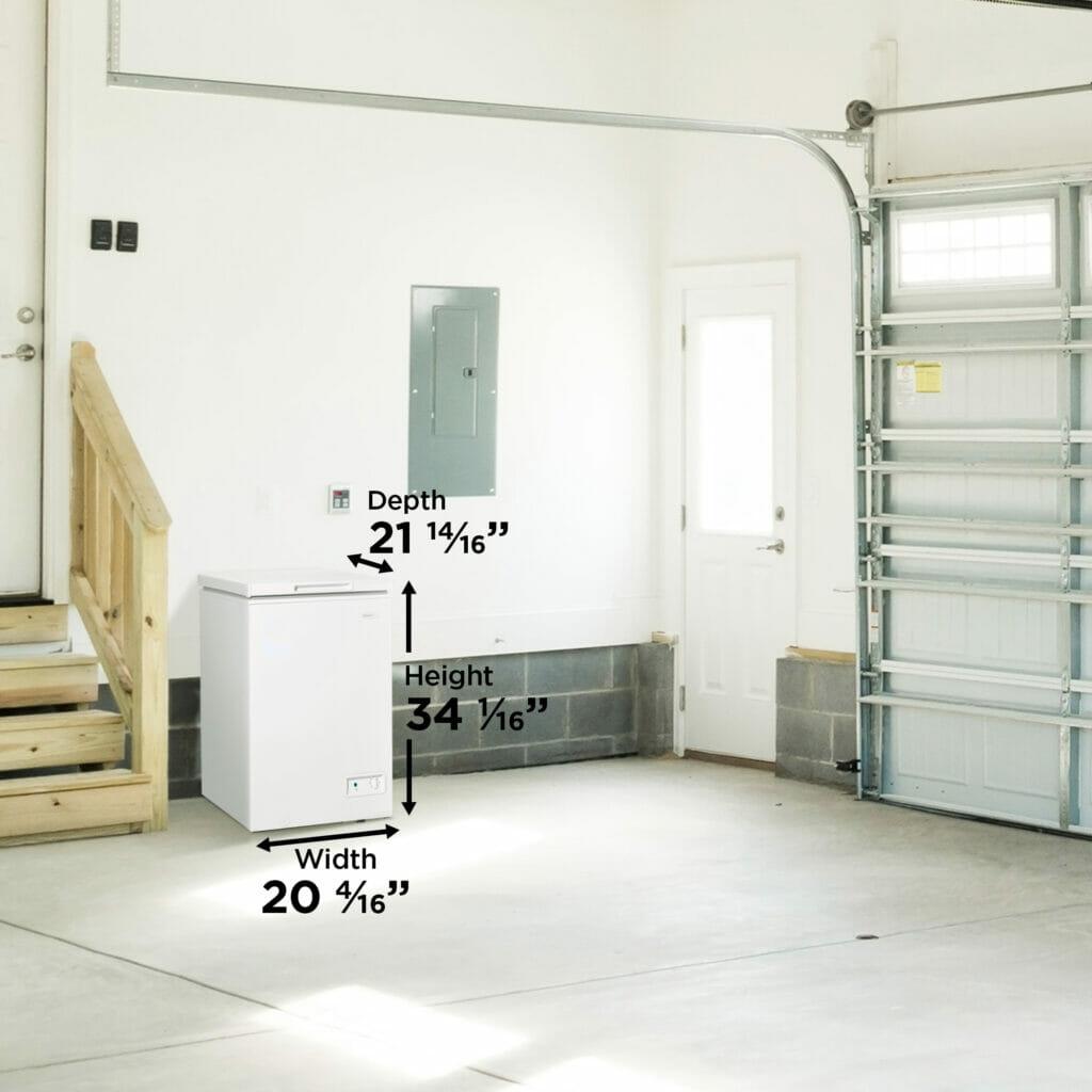 Danby 3.5 cu. ft. Square Model Chest Freezer in White