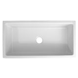 ZLINE 36" Venice Farmhouse Reversible Fireclay Sink (FRC5122) [Color: White Gloss]