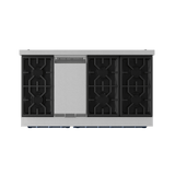 48 Inch Professional Lp Range With Pro-style Knobs In Stainless Steel/blue  Gordon Ramsay Series