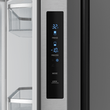 30 Inch 17.5 Cu Ft French Door Counter Depth Refrigerator With Ice Maker In Stainless Steel/black  Gordon Ramsay Series