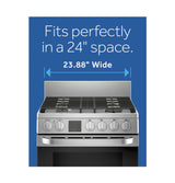 24" 2.9 Cu. Ft. Gas Free-Standing Range with Convection and Modular Backguard