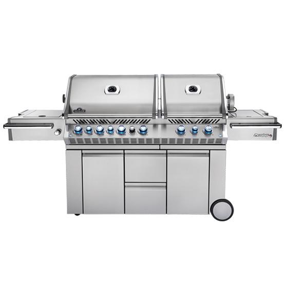 PRESTIGE PRO 825 WITH SIDE BURNER AND INFRARED REAR & BOTTOM BURNERS