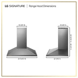 LG SIGNATURE 36 Inch Wall Mount Chimney Hood