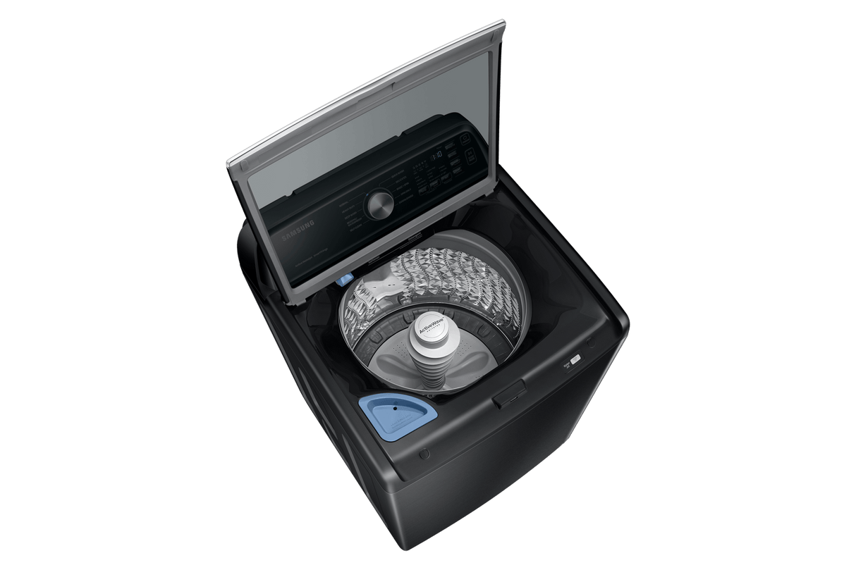 4.6 cu. ft. Large Capacity Smart Top Load Washer with ActiveWave™ Agitator and Active WaterJet in Brushed Black