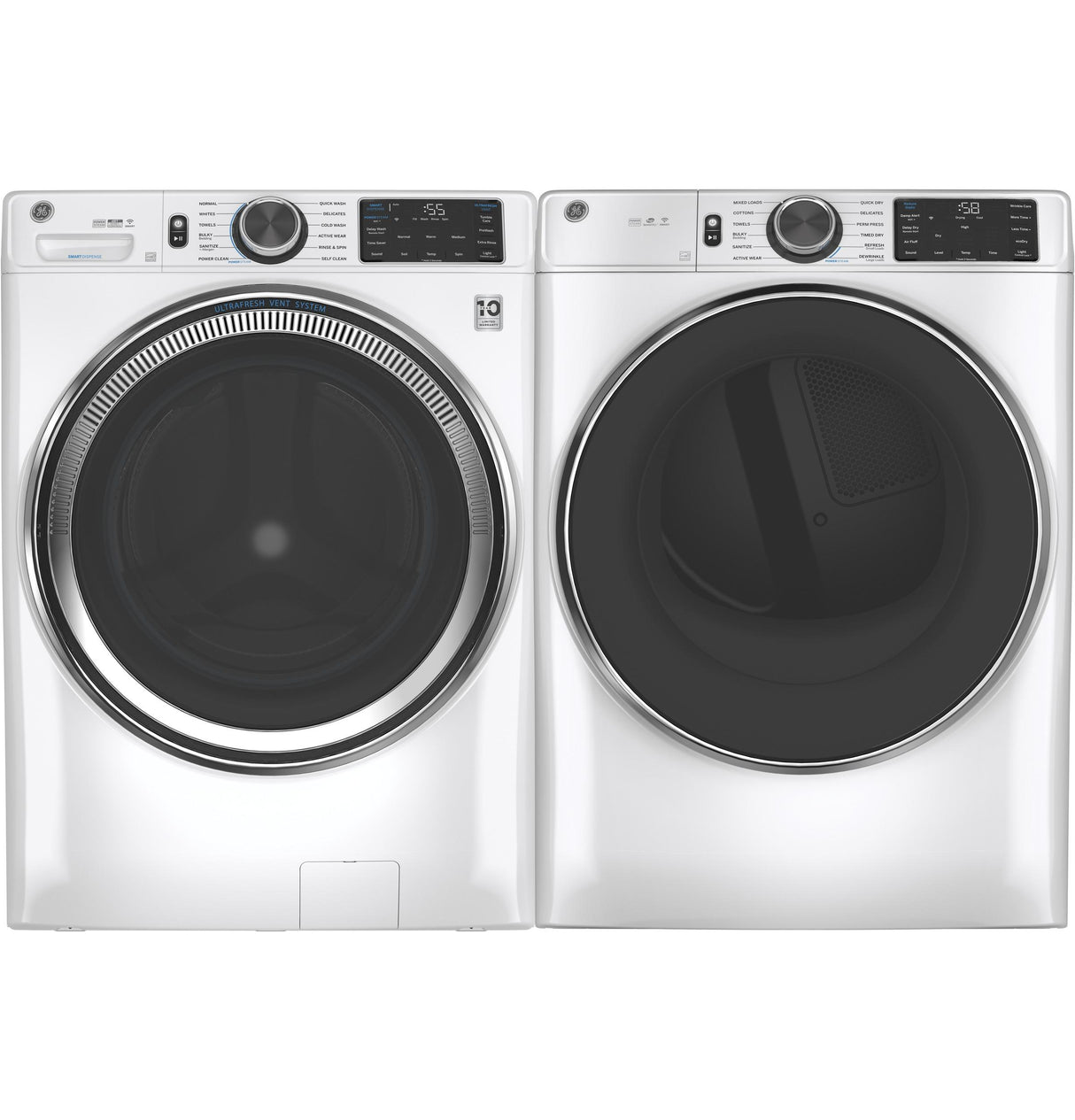 GE® ENERGY STAR® 7.8 cu. ft. Capacity Smart Front Load Gas Dryer with Steam and Sanitize Cycle