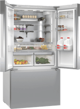 800 Series French Door Bottom Mount Refrigerator 36" Stainless steel (with anti-fingerprint), Total No Frost