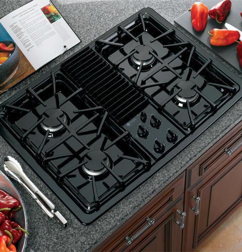 GE Profile™ Series Built-In Downdraft Gas Modular Cooktop