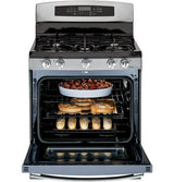 GE Profile™ Series 30" Dual-Fuel Free-Standing Range with Warming Drawer