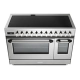Verona Ultima 48" Induction Range with 7 Elements, Griddle and 6.5 cu. Ft. Oven Capacity in Stainless Steel