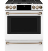 Café 30" Slide-In Front Control Gas Oven with Convection Range
