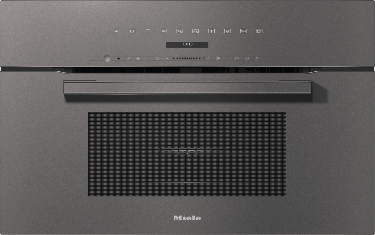 H 7270 BM Graphite grey - 30" compact speed oven in a perfectly combinable design with automatic programs and combi modes.