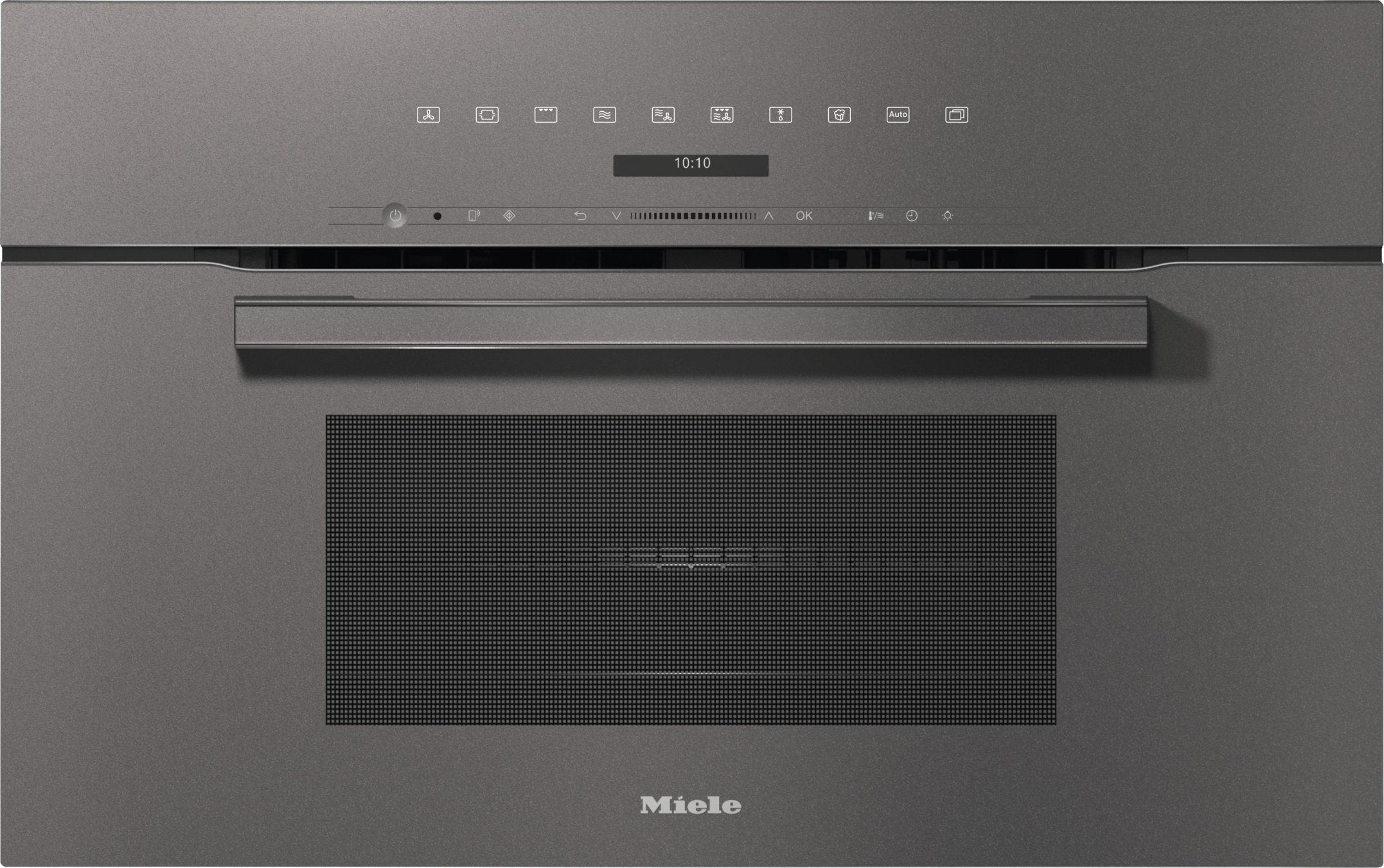 H 7270 BM Graphite grey - 30" compact speed oven in a perfectly combinable design with automatic programs and combi modes.