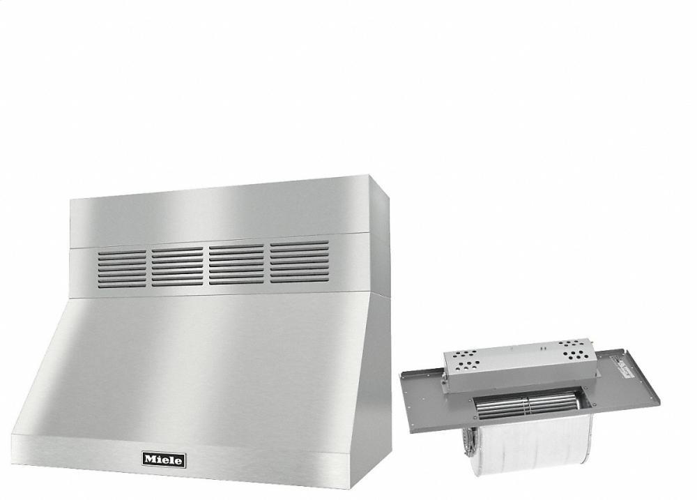DAR 1230 Set 2 Wall-Mounted Range Hood With Circulation Mode with integrated XL motor including 6" chimney cover.