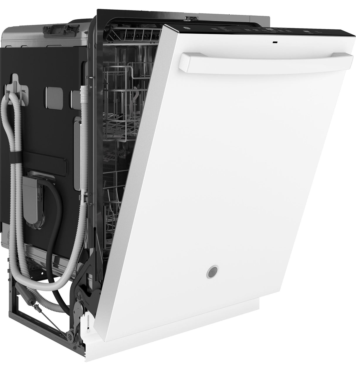 GE® ENERGY STAR® Top Control with Stainless Steel Interior Dishwasher with Sanitize Cycle