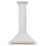 ZLINE 30 in. Autograph Edition Convertible Stainless Steel Range Hood with Stainless Steel Shell and Champagne Bronze Accents (KB4STZ-30-CB) [Color: Champagne Bronze Accents]
