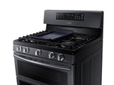 5.8 cu ft. Smart Freestanding Gas Range with Flex Duo™ & Dual Door in Black Stainless Steel