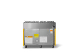 48"W. Dual Fuel Range (Burner: 8b, Finish: Daffodil, Trim: Brushed Brass, Fuel: Natural Gas)