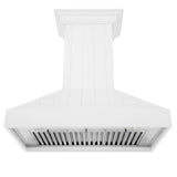 ZLINE 36 in. Wooden Wall Mount Range Hood in Shiplap Bright White Finish (KPWW-36)