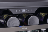 Presrv Bev Cooler, 24in UC, Blk SS+Gls, Rvs Dr, 1Z