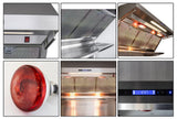Forno Savona 48-Inch Wall Mount Range Hood, Hybrid Filters, Backsplash Included